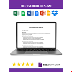 High School Resume Examples example document template