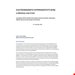 Personal Case Study Example example document template