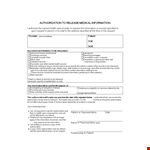 Authorize Medical Records Release for Better Care | Form Template example document template 