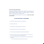 Effective Exit Interview Template for Comprehensive Student Experience example document template