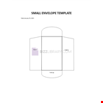 Small Envelope Template example document template