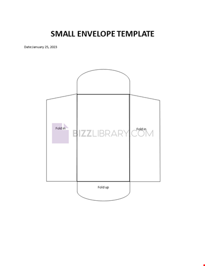 Small Envelope Template