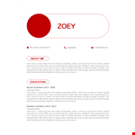 Internship Resume example document template 