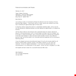 Professional Recommendation Letter Template example document template