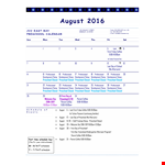 Preschool Calendar Template for Monthly Planning example document template