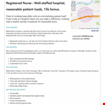 Job Posting Examples Registered Nurse example document template
