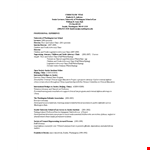 Lecturer Job example document template