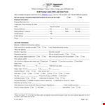 Foreign Labor Job Order Form example document template