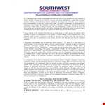 Hold Harmless Agreement Template for College, Service, and Community in Tennessee Southwest example document template 