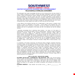 Hold Harmless Agreement Template for College, Service, and Community in Tennessee Southwest example document template