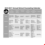 School Counselor example document template