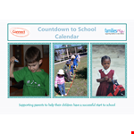 School Countdown Calendar Template | Plan and Track Important School Events example document template