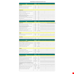 Routine Maintenance Schedule And Checklist Excel Format example document template