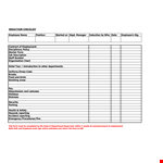 Induction Training Checklist Template for Employee Onboarding & Reporting example document template