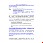 Revamp Your Existing Business Memo with our Product/System Template example document template