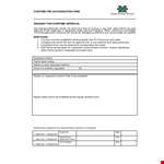 Overtime Pre Authorization Form example document template