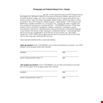 Create Professional Model Release Forms - Easy and Simple to Use! example document template
