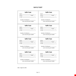 Raffle ticket template example document template