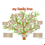 Family Tree Chart For Kids example document template