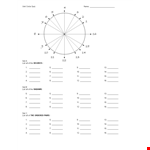 Unit Circle Chart Google Suite example document template