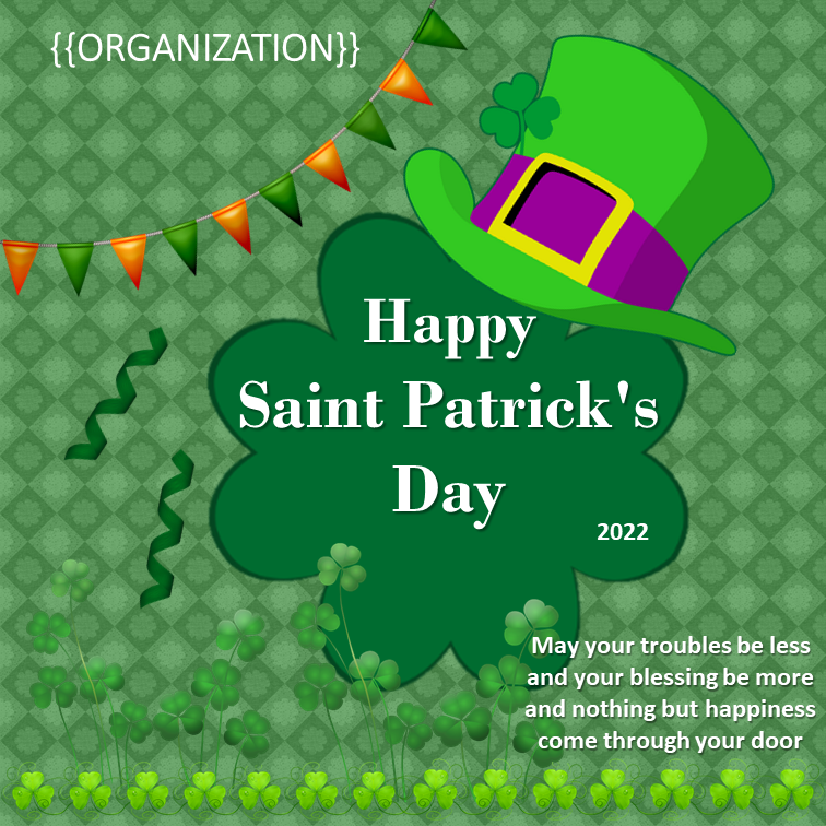 st patrick's day poster example