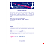 Parental Consent Form Template - Event Consent | Outer example document template