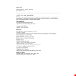 Entry Level Retail Sales Resume - Sales Skills & Ability | Excellent Gresham Experience example document template