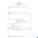 International Power of Attorney Application - Granting Authority example document template