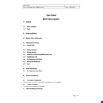 Use Case Template - Create, Organize and Streamline | Get Started Now example document template