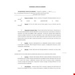 Independent Contractor Agreement | Contractor Contract | Diocese - Shall Compliant example document template