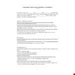 Construction Management Contract Template - A Comprehensive Agreement for Building Owners example document template