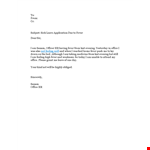 Requesting Sick Leave - Office Email for Fever | Sanam example document template