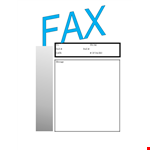 Fax Cover Sheet Google Docs example document template