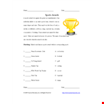 Sports Awards Certificate Template In Pdf example document template