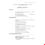 Example Of Medical Curriculum Vitae example document template