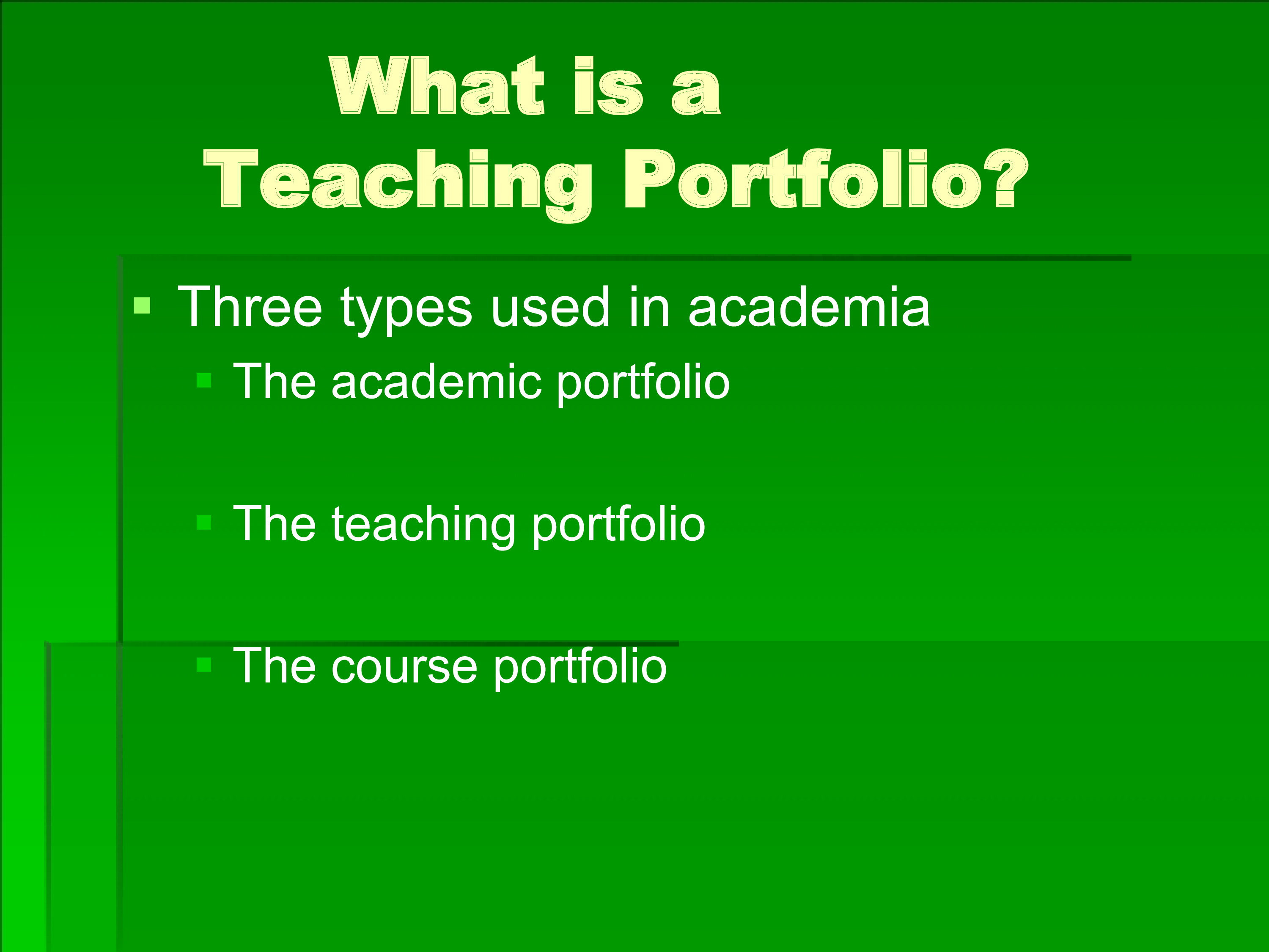 teacher portfolio example