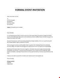 Event Invitation Template