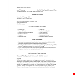 Sample Police Officer Resume example document template