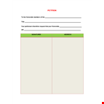 Create a Powerful Petition with Our Customizable Template example document template