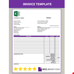 Invoice Excel Template example document template