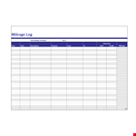 Total Mileage Log - Record and Track Your Mileage example document template