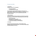 Create a Winning Essay with Our Persuasive Essay Outline Template and Thesis Statement example document template