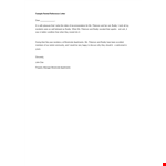 Sample Rental Reference Letter example document template