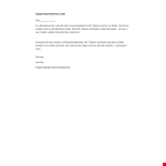 Sample Rental Reference Letter example document template 