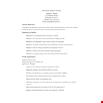 Pharmacist Assistant Resume example document template