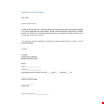 Notarized Letter Template for Employment | Download Company Manager's Notarized Letter example document template
