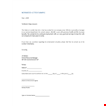 Notarized Letter Template for Employment | Download Company Manager's Notarized Letter example document template 
