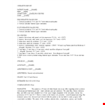 Patient Operative Report Example example document template 
