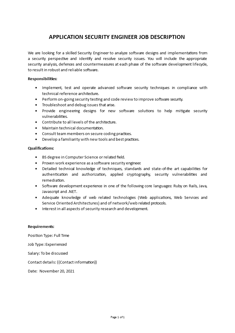application security engineer job description Main Image application security engineer job description
