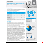 March Monthly Performance Report: Investment, Credit, and Market Insights example document template